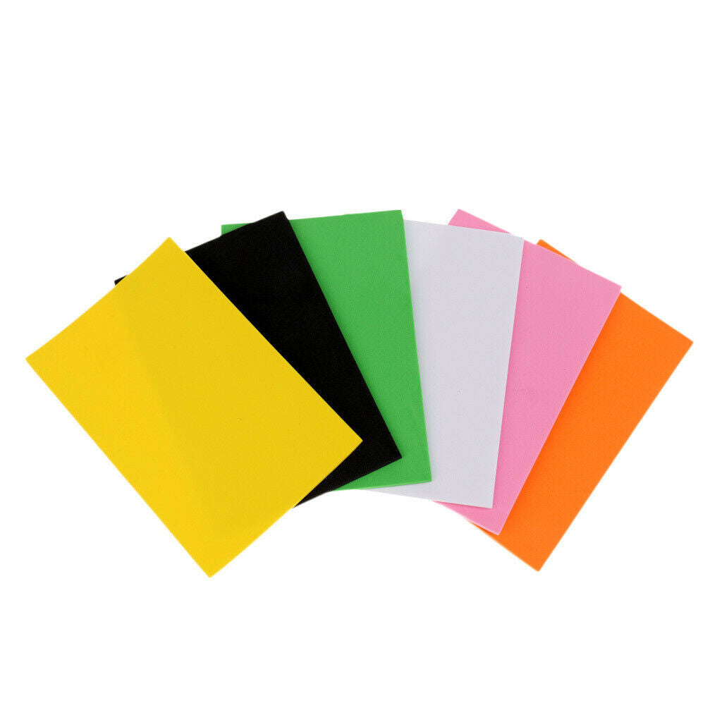 6pcs EVA Foam Sheet Fly Tying Materials, DIY Foam for Ant Bugs Bodies