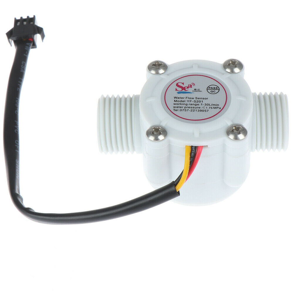 1Pc 1/2'' water flow sensor control effect flowmeter hall 1-30L/min for Ardu Tt