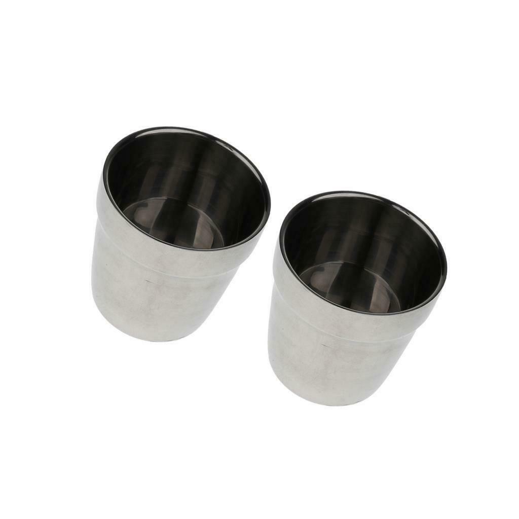 2 Pieces Stainless Steel Pint Cups Water Tumblers, Unbreakable And Stackable