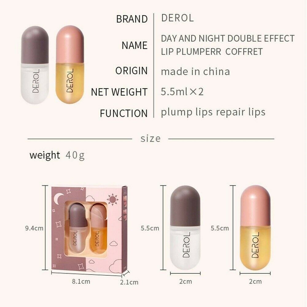 2x Lip Plumper Extreme Lips Gloss Maximizer Plump Volume Bigger Lip Moisturizing