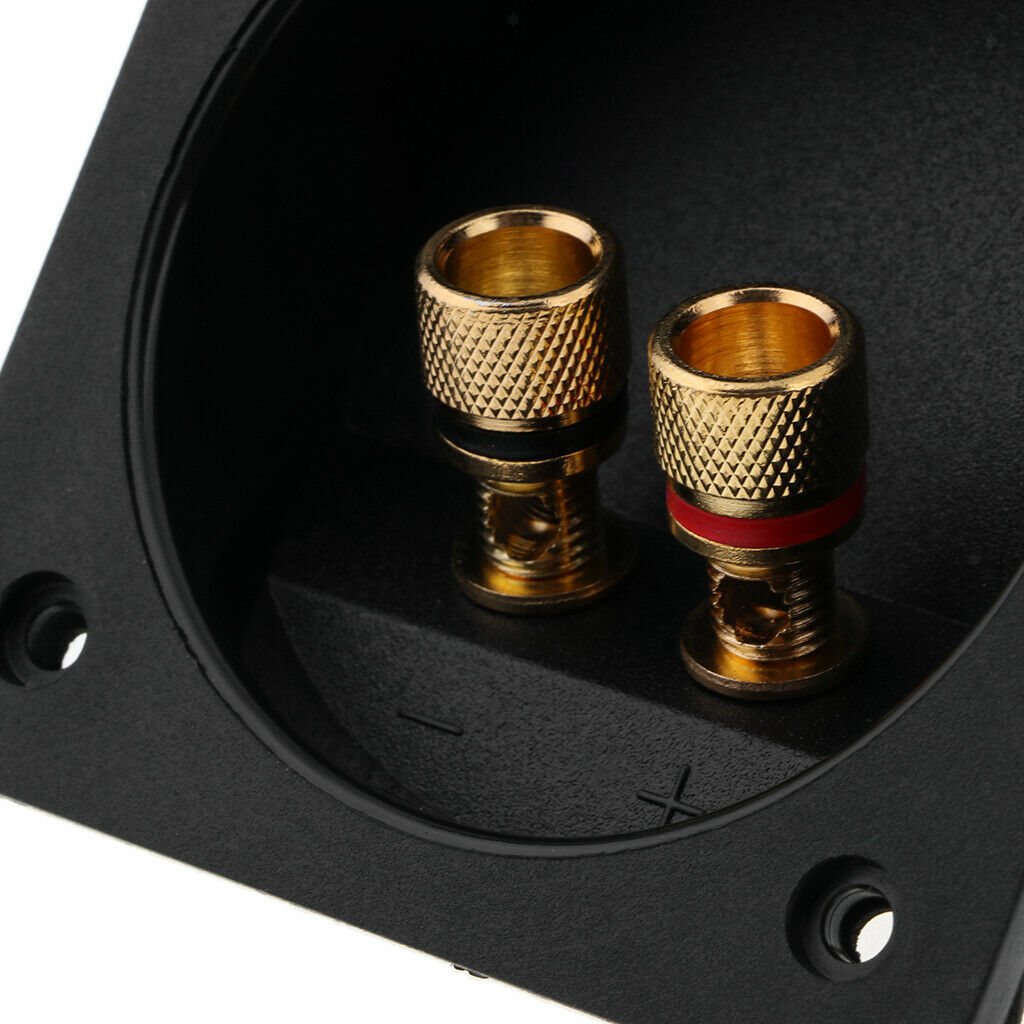 Connection terminal for 2-way loudspeaker box, square plug (80 500)