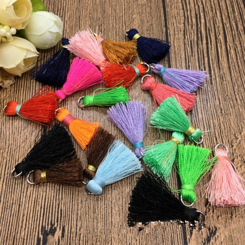 50pcs Muti color Cotton Thread Tassel scarf DIY Jewelry Accessories Tassels 20mm