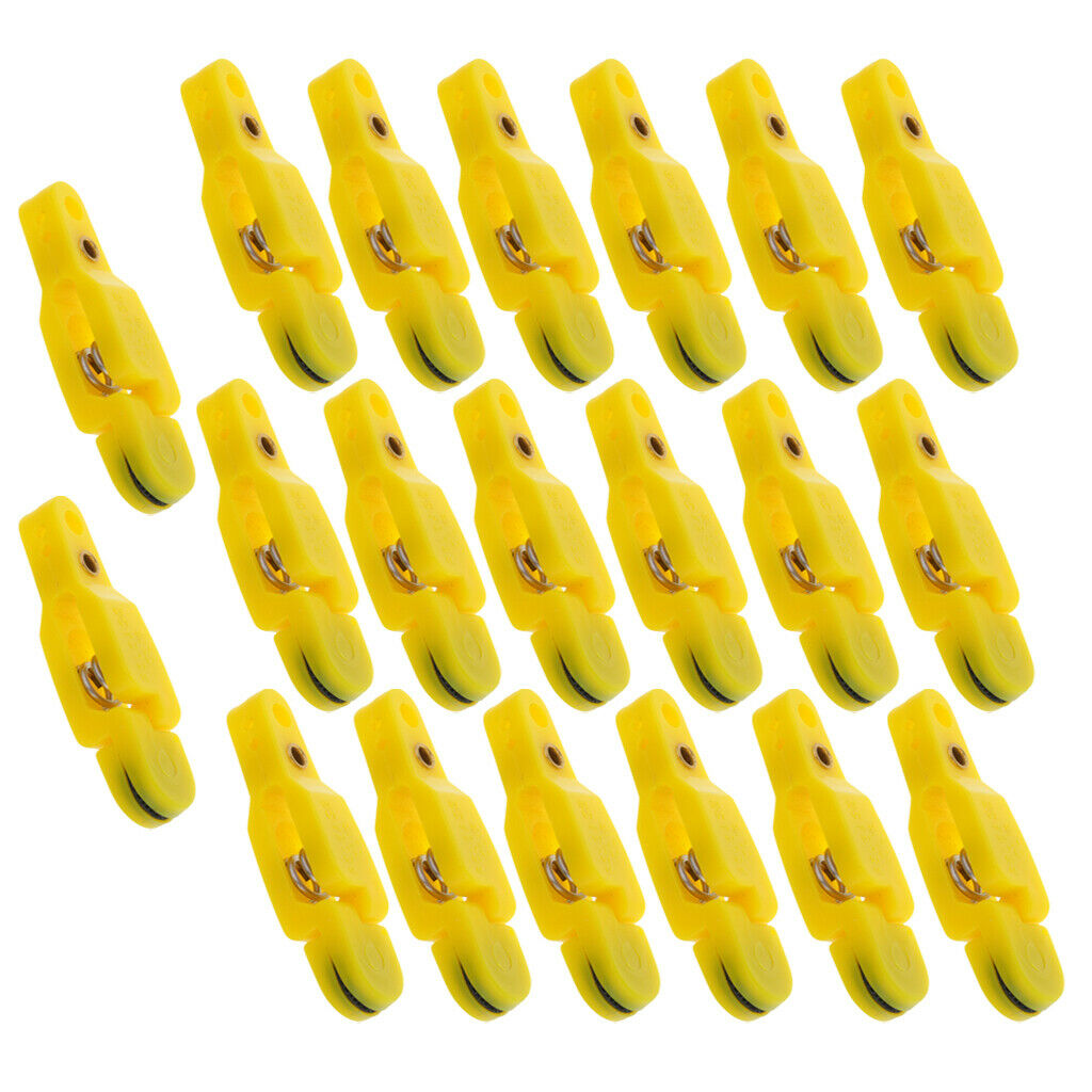 20x Snap Release Clip for Planer Board Kite Downriggers Outrigger Yellow