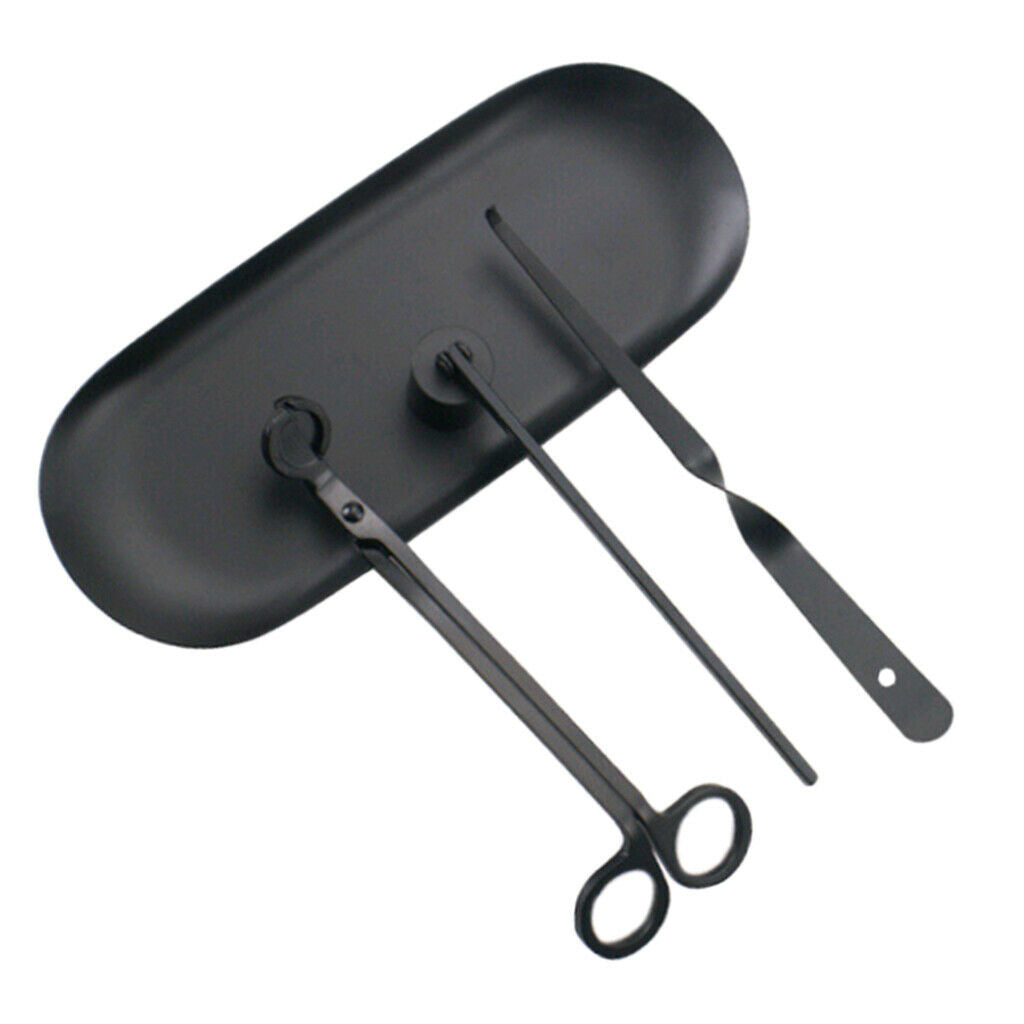 4pcs Candle Snuffer Set Candle Accessories Shear + Cover + Hook +