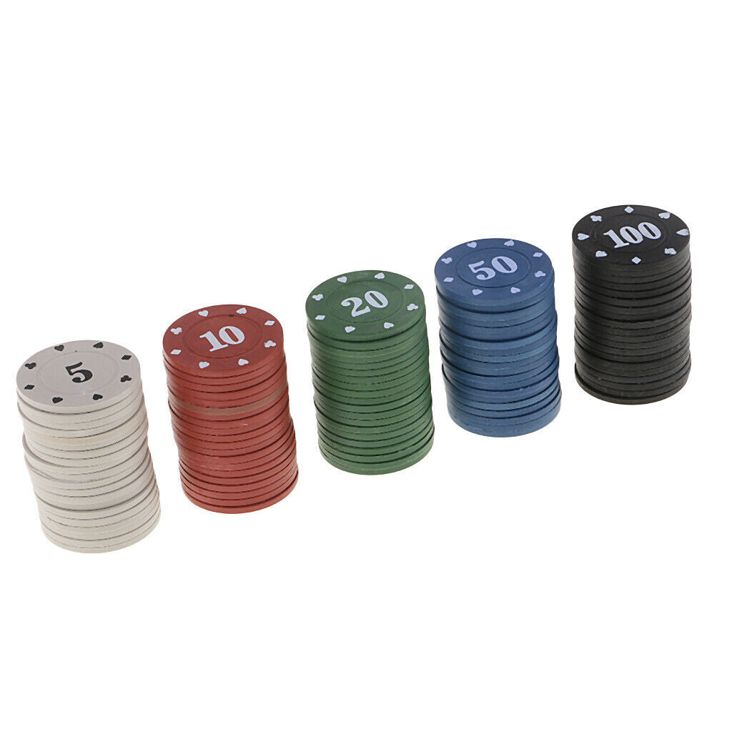 5 10 20 50 100 Game Chips Gambling Prop Accessory 4-gram Bingo Chips Tokens