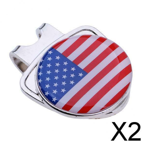 2X Portable Golf Hat Clip Ball Marker Putting Alignment Aiming Tool Golf Gift