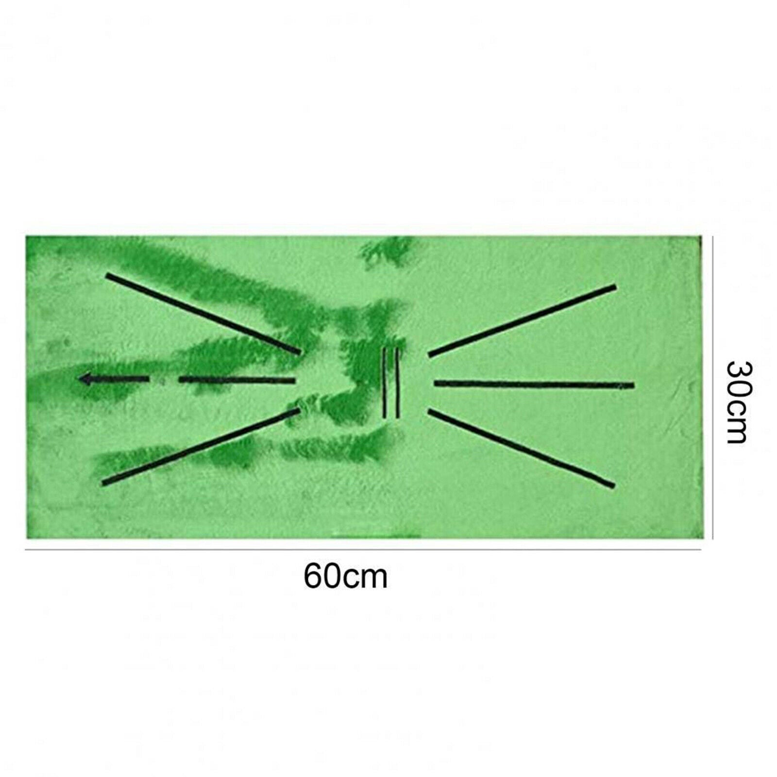 2pcs Practice Mat for Swing Detection Portable Foldable Golf Batting Mat