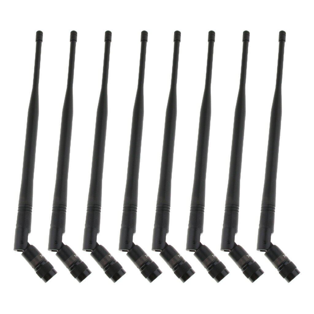8x DIY UHF Microphone Mic Connector Antenna Signal Line Black, Wireless