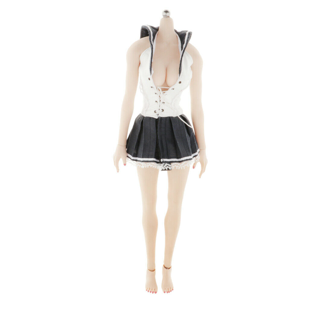 1:6  Female Schoolgirl Uniform Mini Skirt Outfits for 12" Action Figures