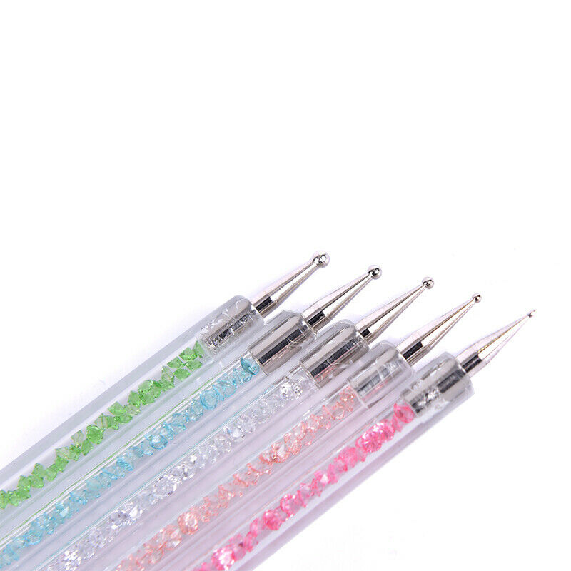 Crystal Painting Drawing Dotting Pen Dual-ended Nail Art Brush Tool Manicure  FG
