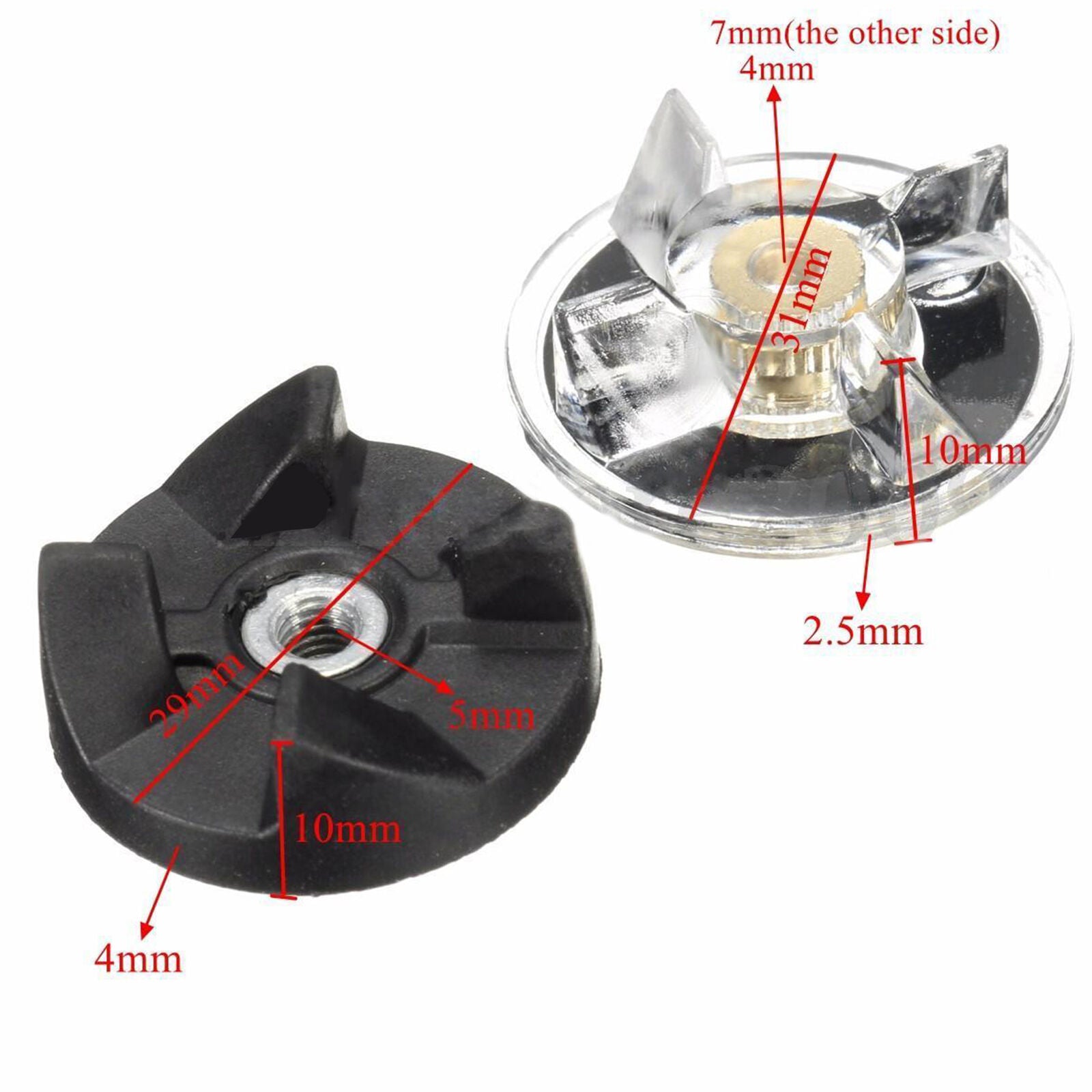 Replacement 3 Plastic Gear Base 2 Rubber Gear For Magic Bullet Spare Parts AU