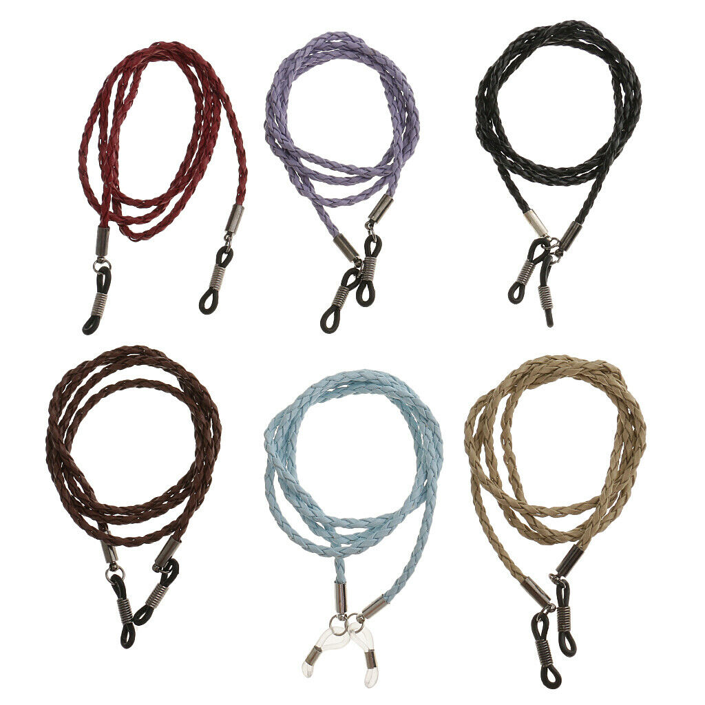 6 Pieces Eyeglass Sun Eye Glasses Holder Neck Cord Sunglasses Chain Lanyards