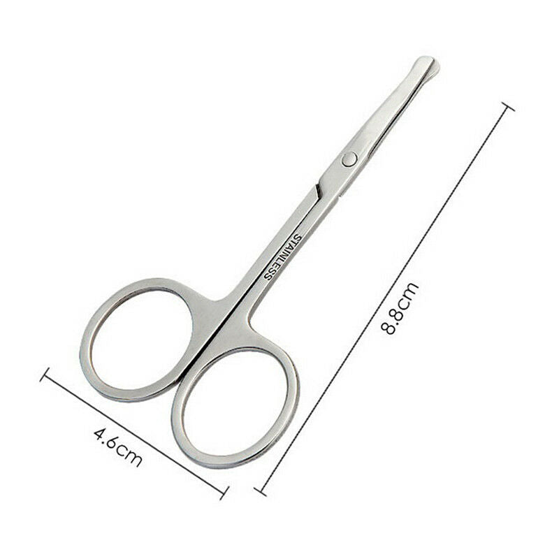 makeup scissors small nose hair cut manicure make-up eyebrow with round&.DD