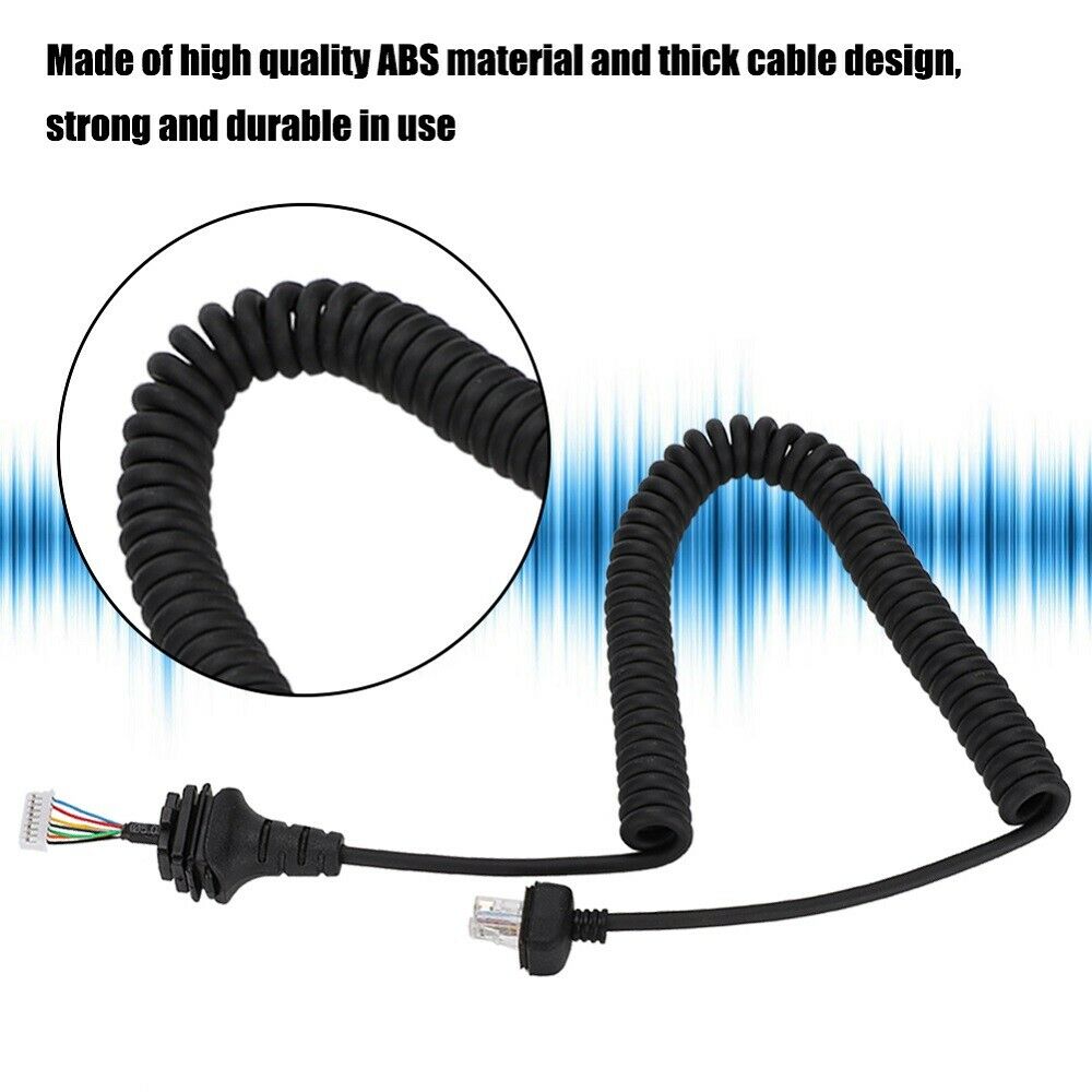 Speaker Mic Hand Microphone Replacement Cable Cord Fit for ICOM Radio Mic HM-152