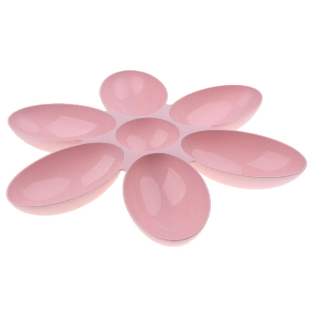 Pet Puppy Kitten Flower-shape Bowl Interactive Food Feeder Healthy Dish Pink
