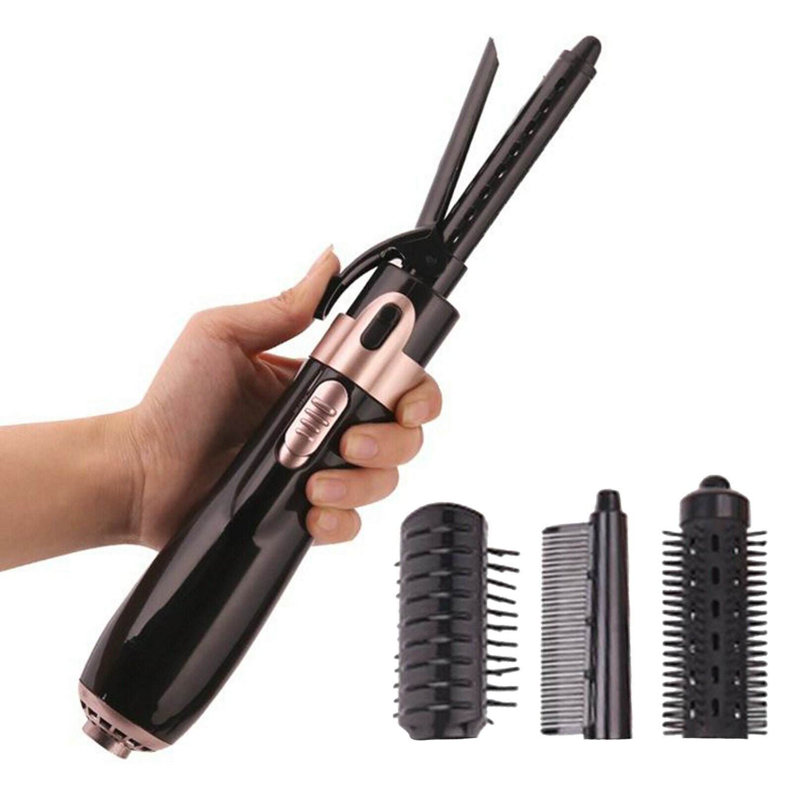 Hot Air Brush, Hair Dryer with Hair Curler Straightener Styler, Ceramic Electric