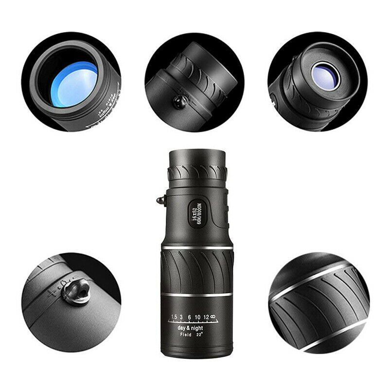 Sports Hunting Zoomable Monocular Low Light Night Vision Telescope Binocular TH