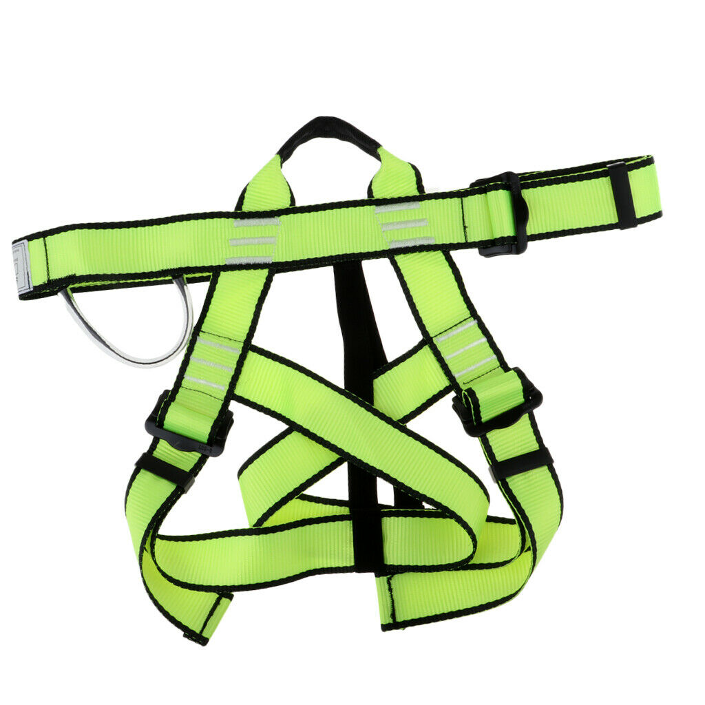 Climbing Harness,Safe Seat Belts for Tree/Rock Climbing Training Caving Green
