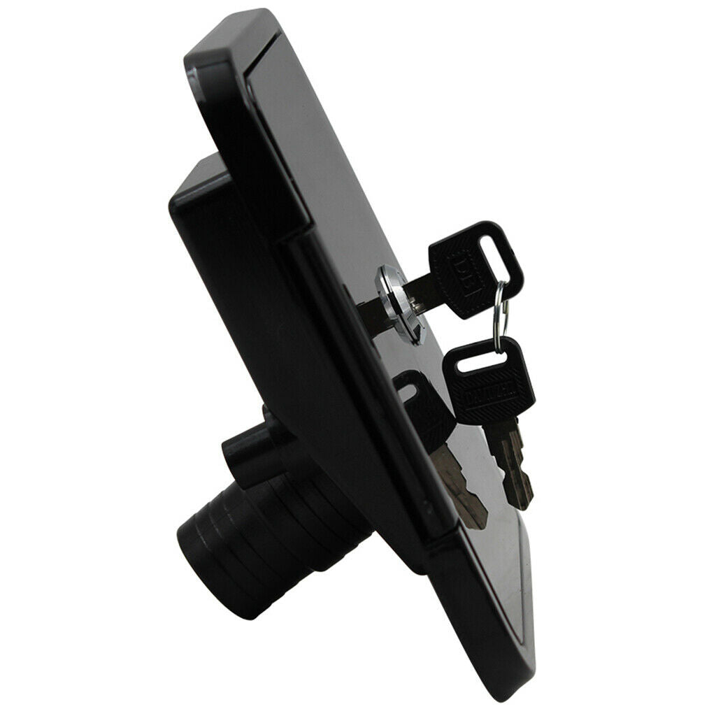 Black RV Trailer Motorhome Gravity City Water Tank Inlet Fill Dish Lockable