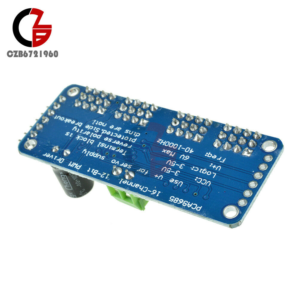 16 CH 12-bit PWM Servo Shield Driver-I2C interface-PCA9685 For Arduino Robot