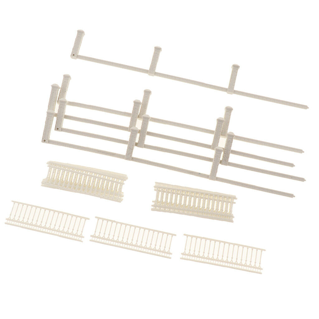 2 Pieces Decorative Garden Fence Outdoor Landscape Patio Railing