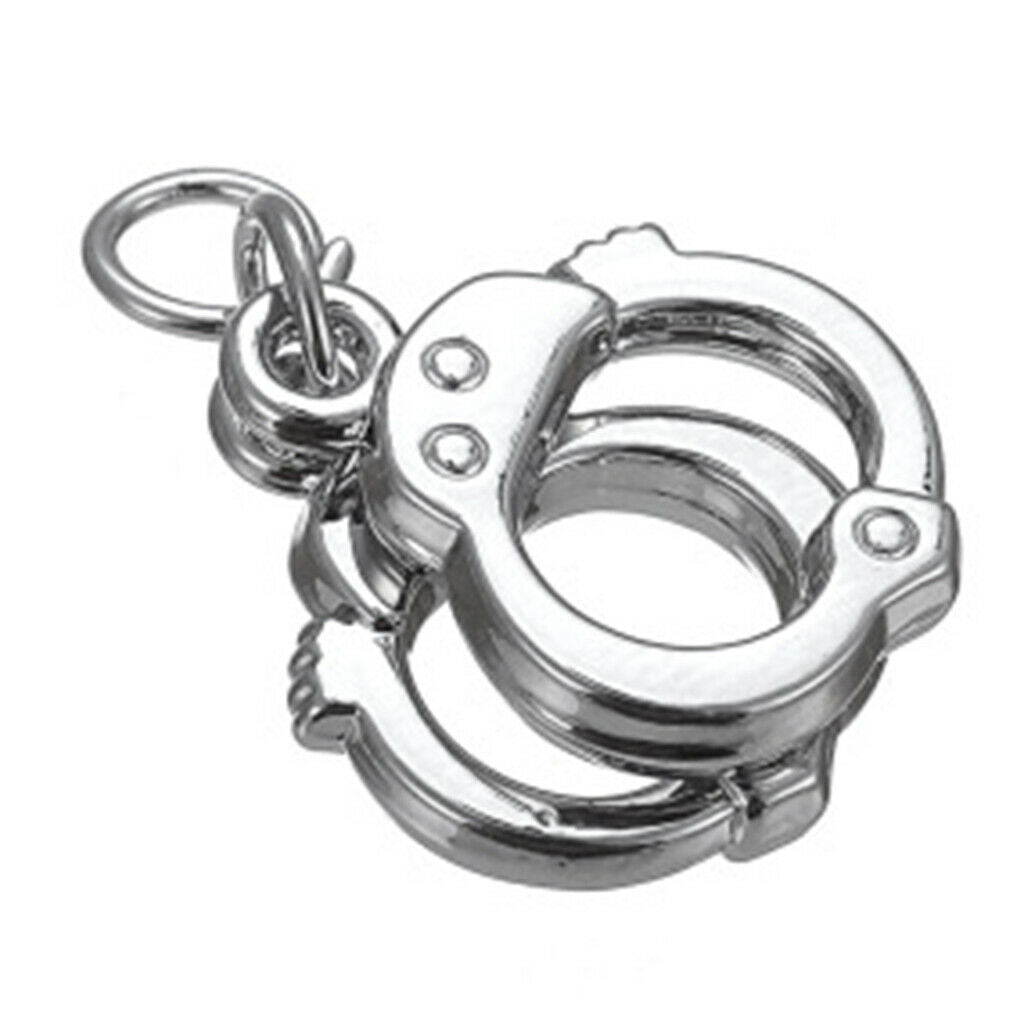 10pcs Handcuff Manacle Charm DIY Handmade Jewelry Making Accessories Sliver