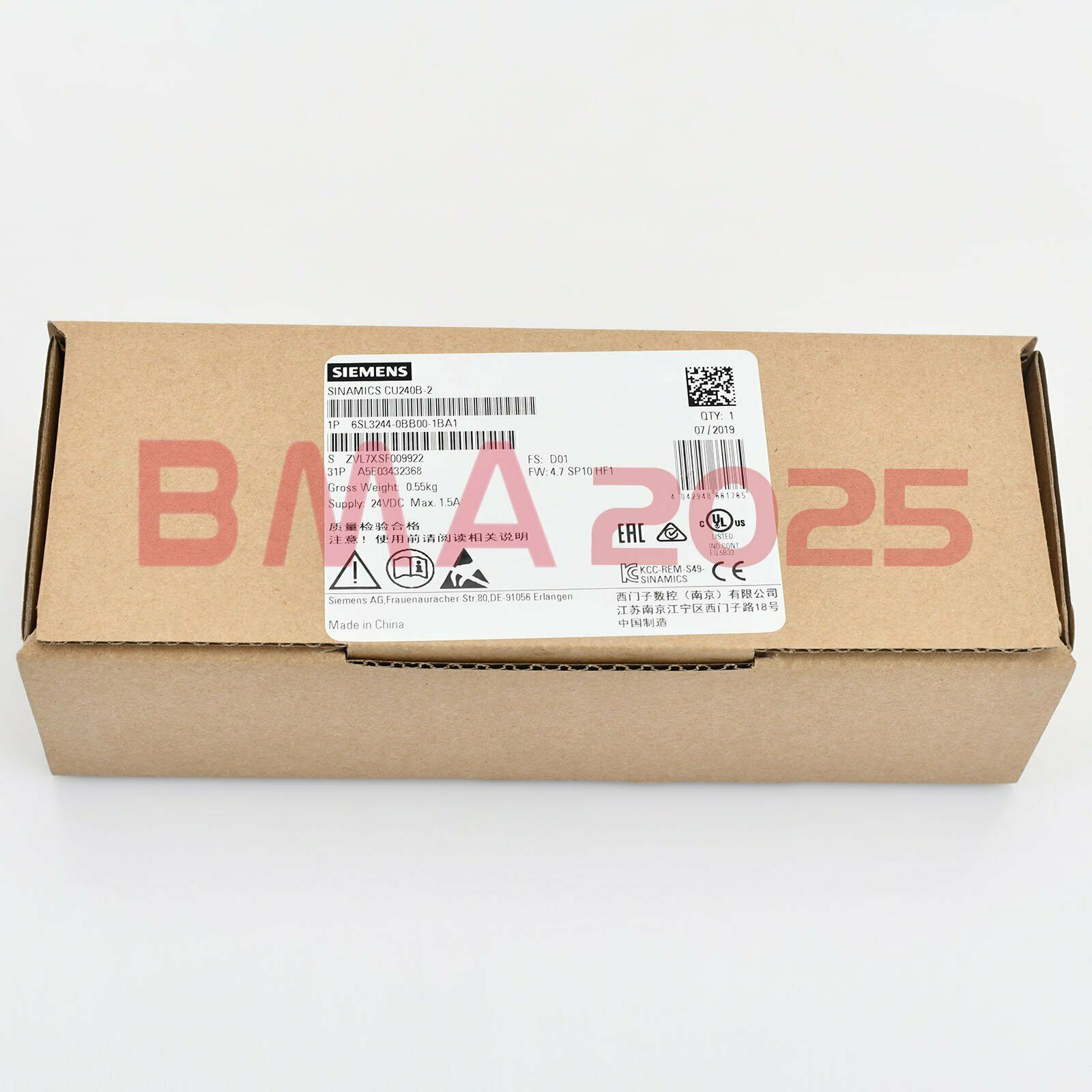 New 6SL3244-0BB00-1BA1 6SL3 244-0BB00-1BA1 1 year warranty DHL fast ship SM9T