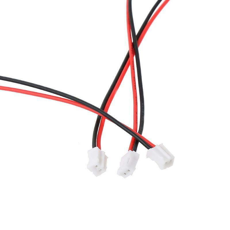 50 SETS Mini Micro JST 2.0 PH 2-Pin Connector Plug with Wires Cables 120MM 26AWG