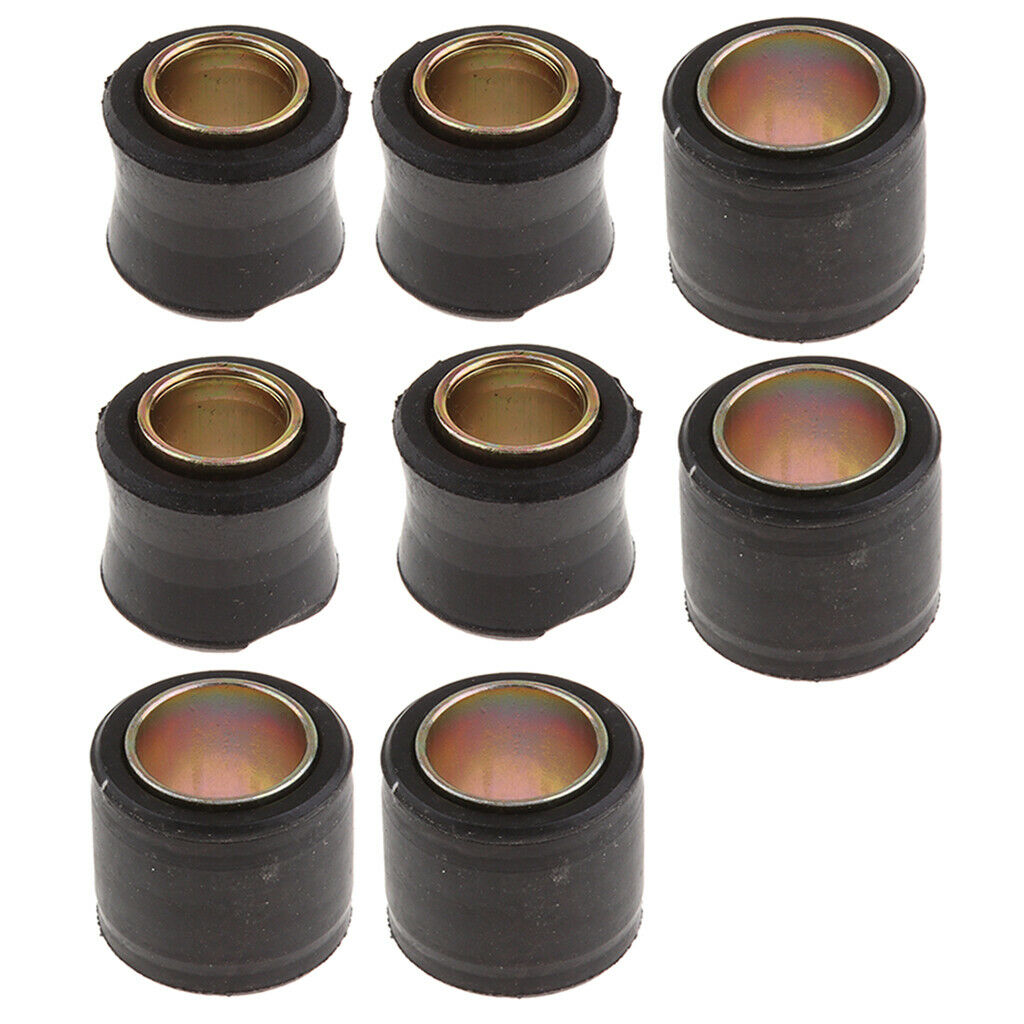 8pcs Motor Shock Absorber Rear Bush 12mm+14mm for Motorbike Replacing Parts