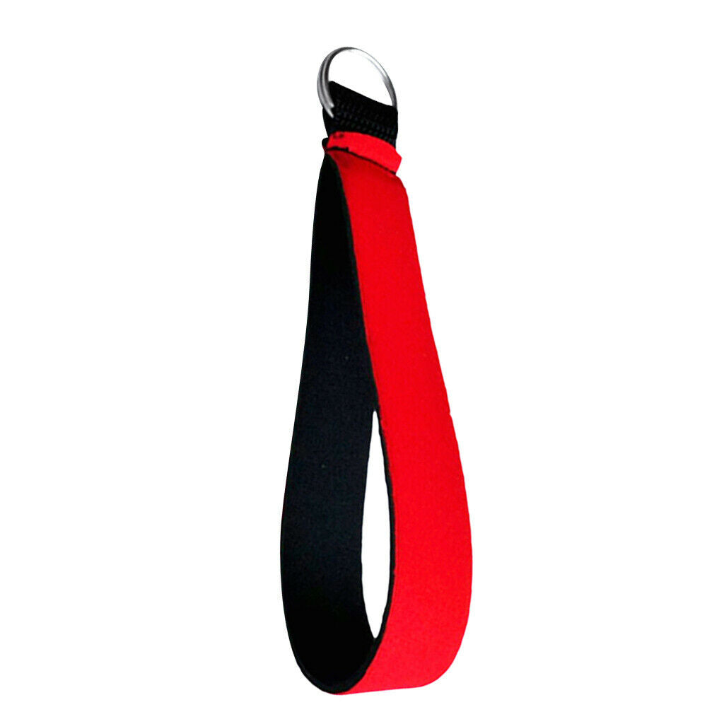2Pcs Neoprene Wristlet Keychain Wrist Strap Band Key Holder Split Ring