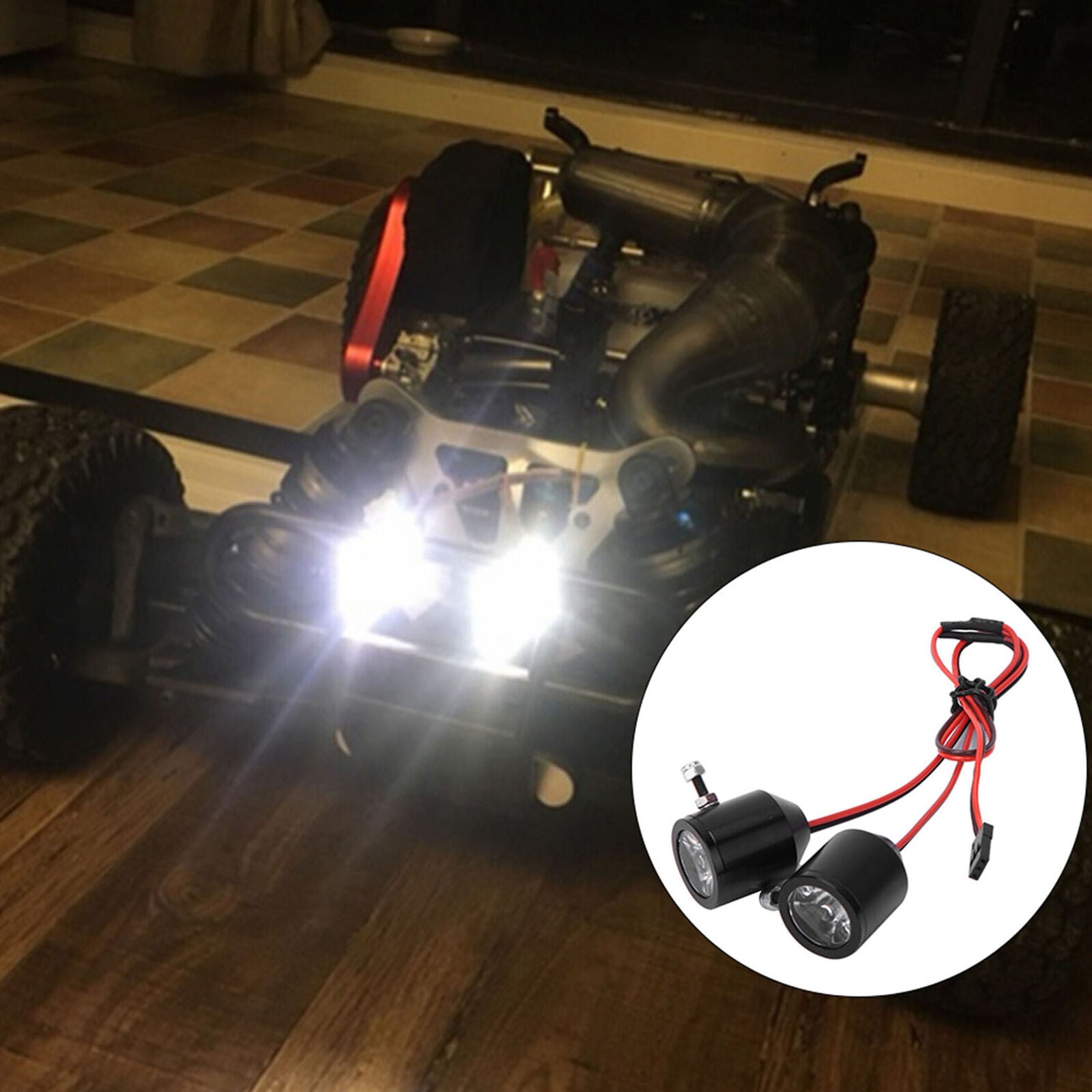 3W Searchlight LED Light For 1/10 Traxxas TRX4 SCX10 D90 RC Truck Crawler Car