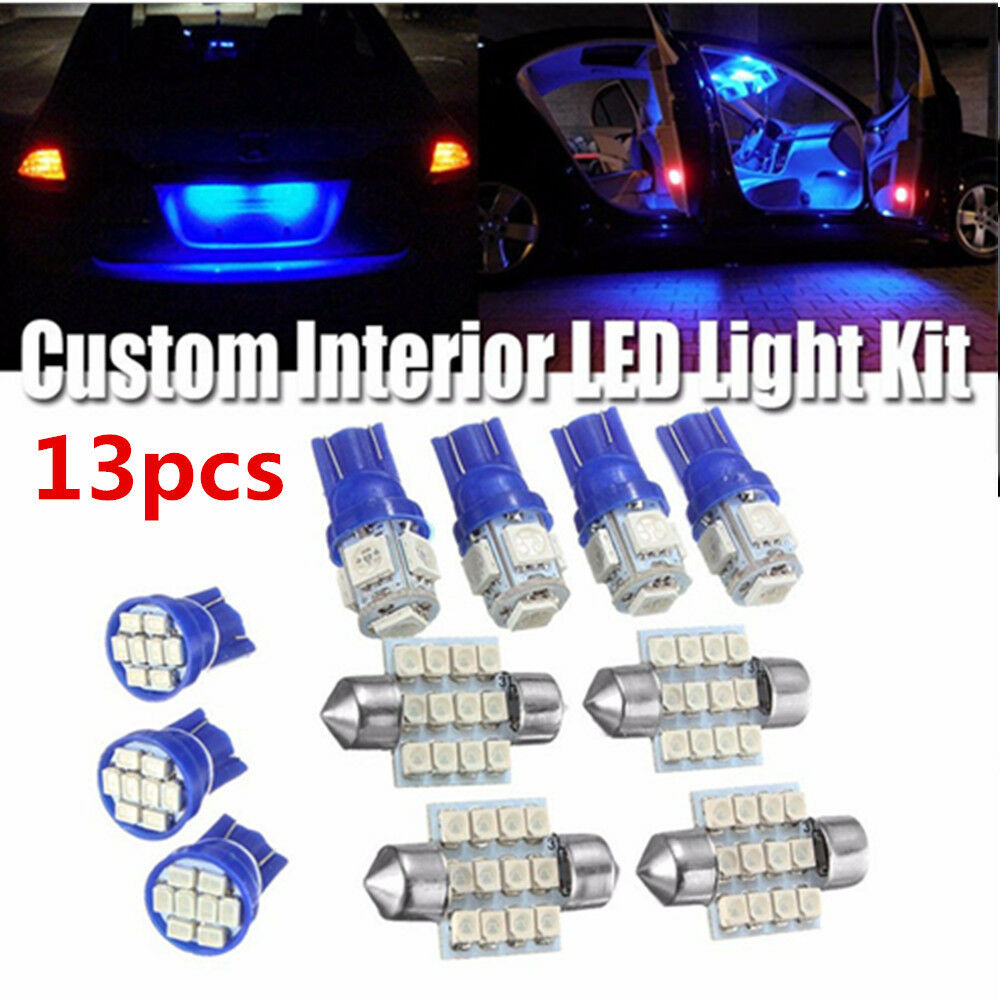13x Auto Car Interior LED Lights Dome License Plate Lamp 12V Kit Accessories USA