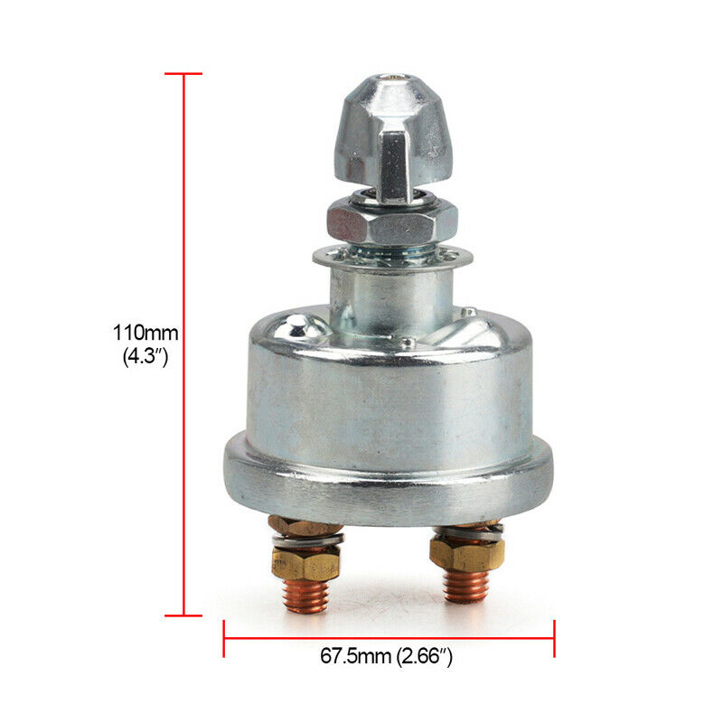 12V Master Battery Isolator Disconnect Cut Off Power Kill Switch Boat Car Truck