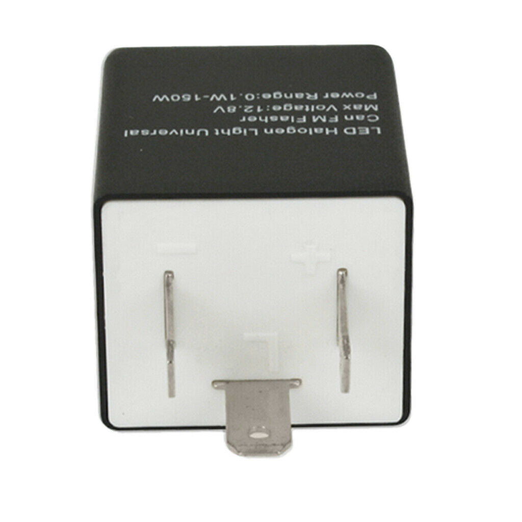 12V 24V 3 Pin Motorcycle Blinker Adjustable LED Flasher Relay Turn Signal
