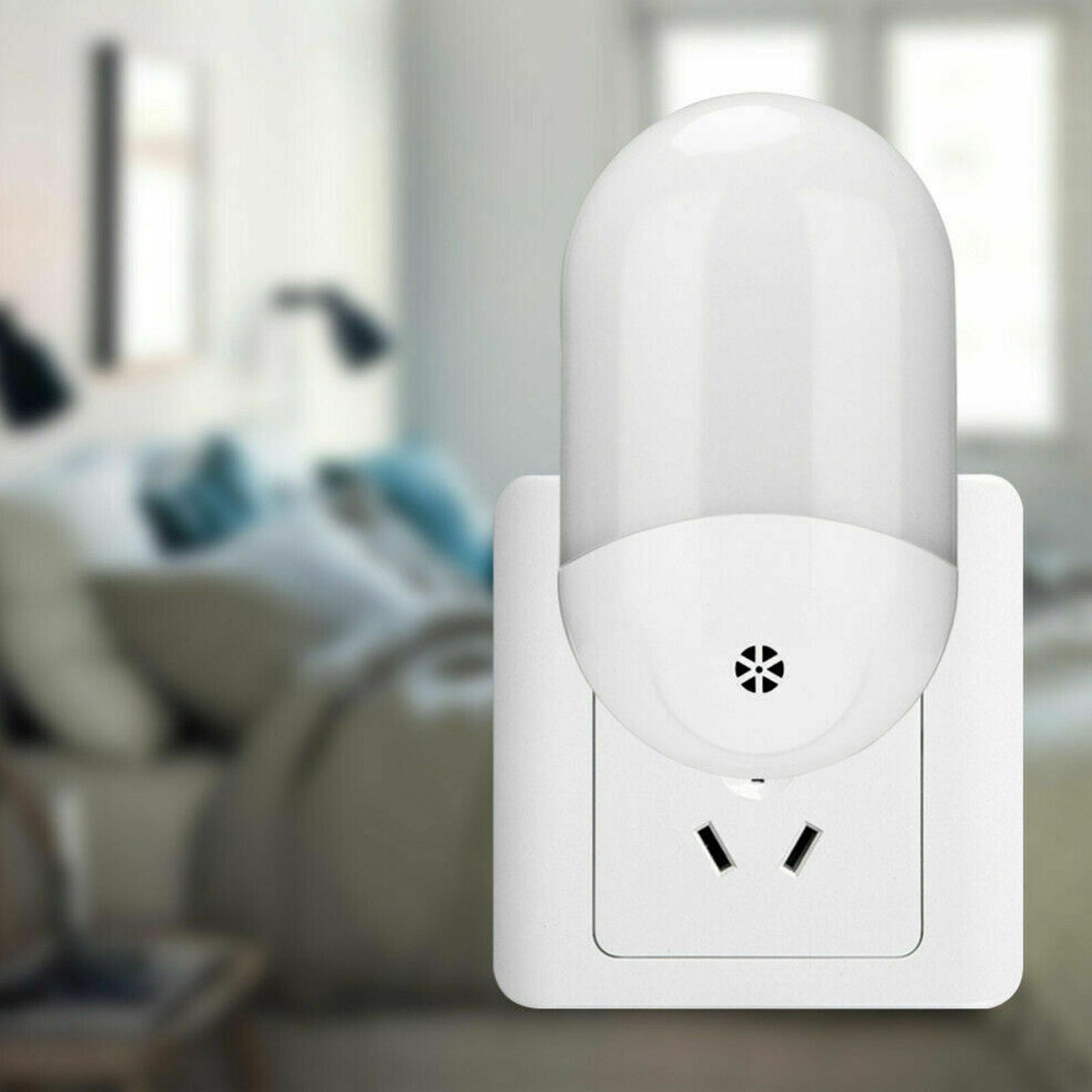 2Pcs LED Night Light With Motion Detection Socket Night Light Night Lamp Lamps