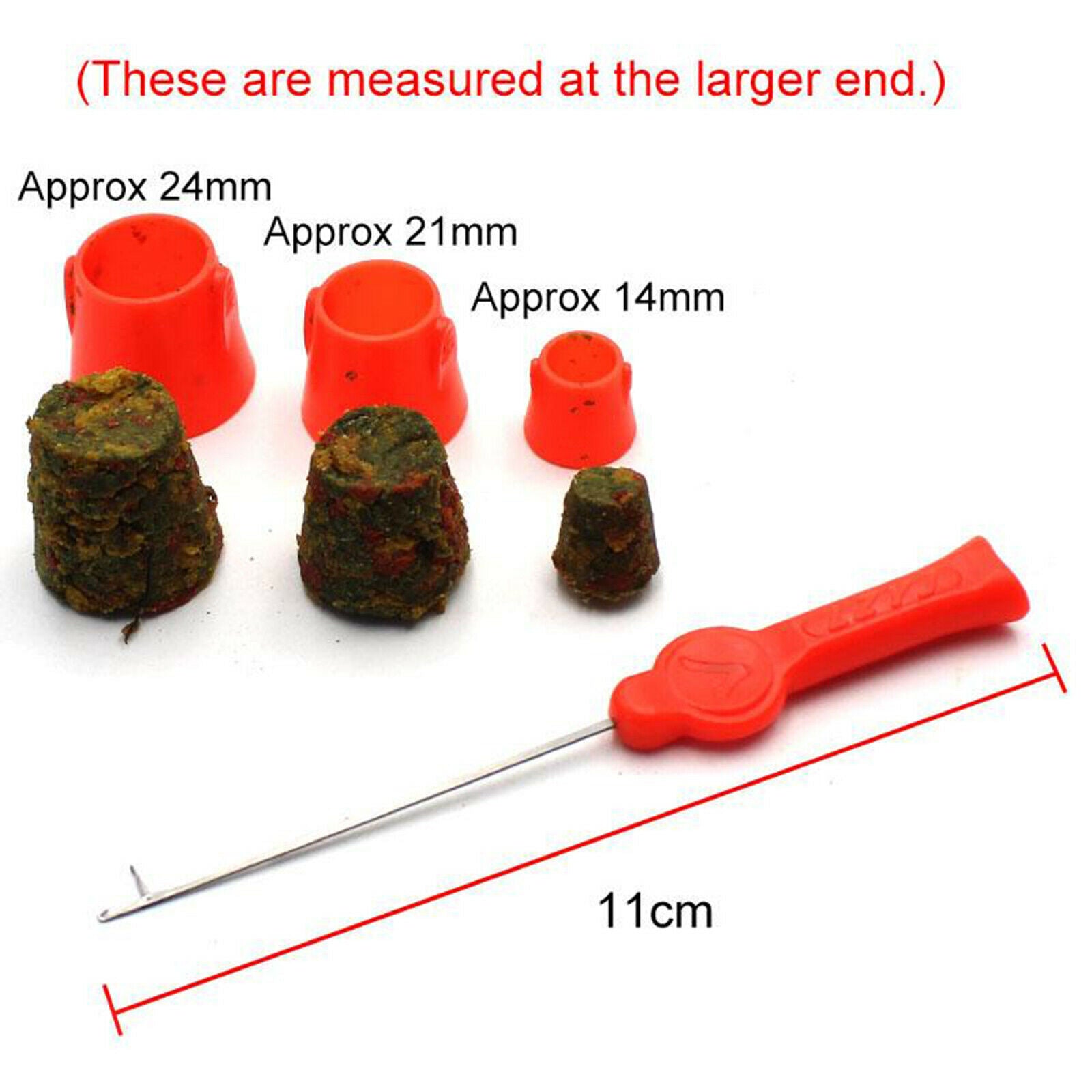 4pcs/set Carp Fishing Method Feeder Groundbait Rocket Pellet Tackle Equip