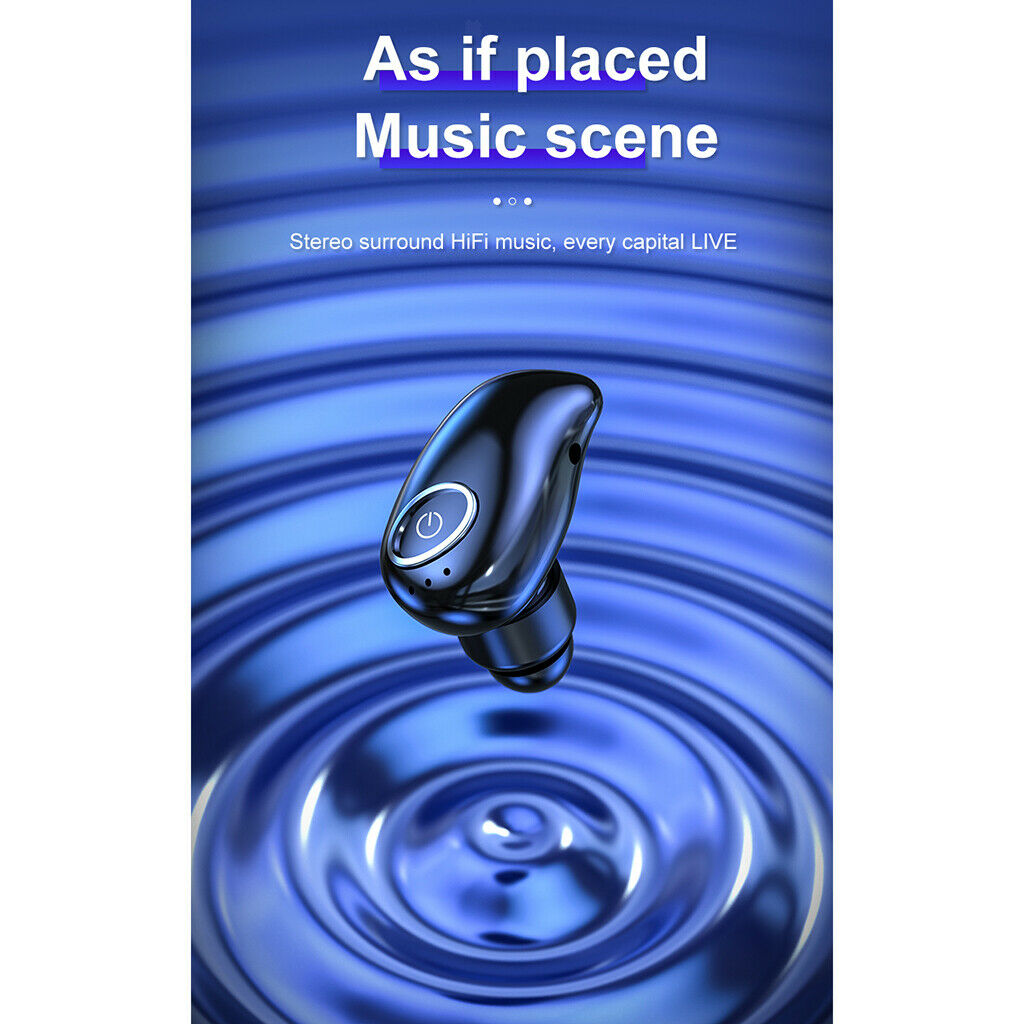 V21 TWS Mini Bluetooth5.0 Wireless Monaural In-ear Earphone White