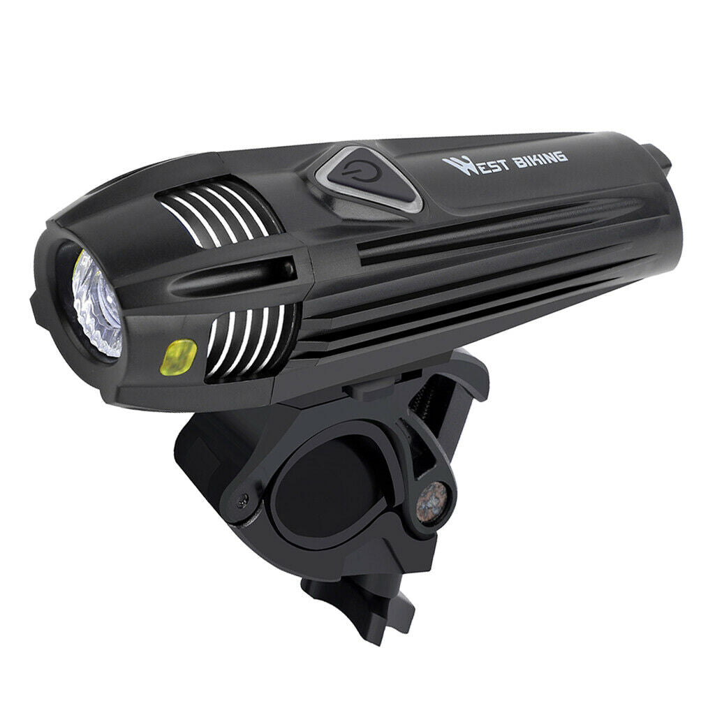 Bicycle Head Light Front Handlebar Lamp Waterproof Bike LED Headlight White