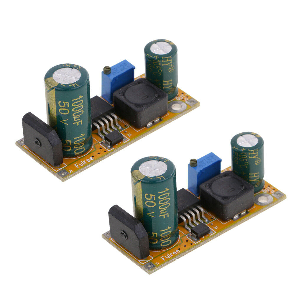 2Pcs AC 24V to DC 12V LM2596 Adjustable  Power Converter Module
