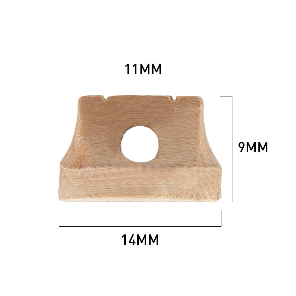 10PCS Hollow Chinese Erhu Strings Wooden Bridge Musical Instrument Parts