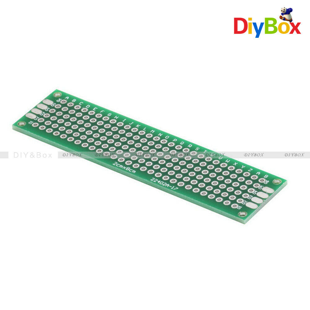 [20PCS] Double Side Prototype PCB Bread board Tinned Universal FR4 20mmx80mm