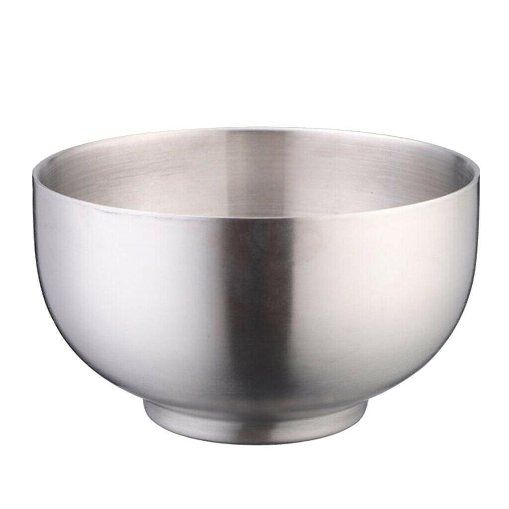 2pc 13/14cm Mixing Bowl Double Walled Bowls Jar Outdoor BBQ Heat Insulated