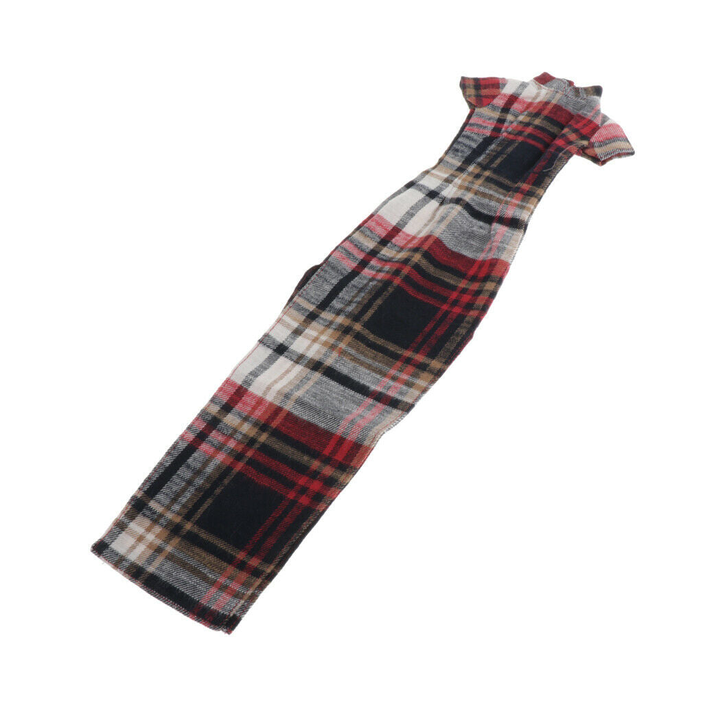 For 1/3 BJD Outfit Clothes Cheongsam Dress Clothing Red Plaid Clothing