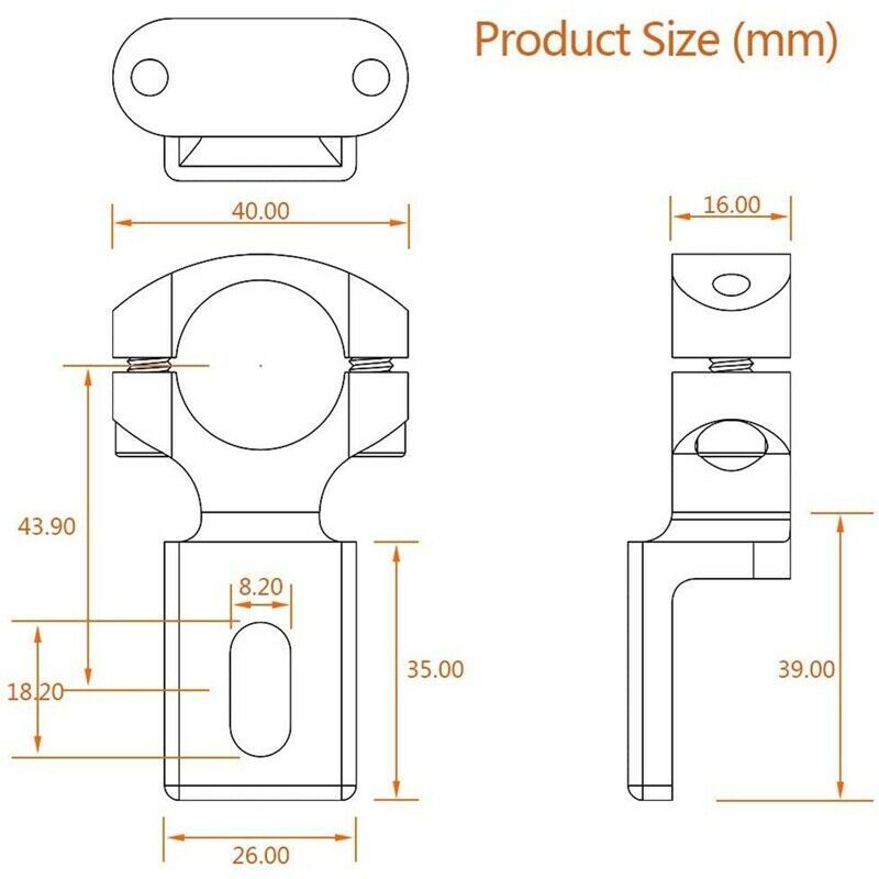 Universal Handlebar 22mm 7/8inch Motorcycle Headlight Bracket Spotlight MounL5E6