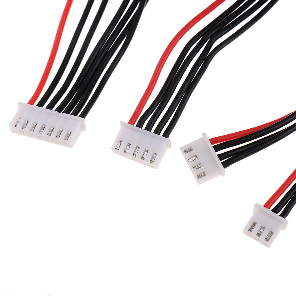 4 Pieces 2s 3s 4s 6s 20cm Lipo Charging Cable For Lipo Balance Cable