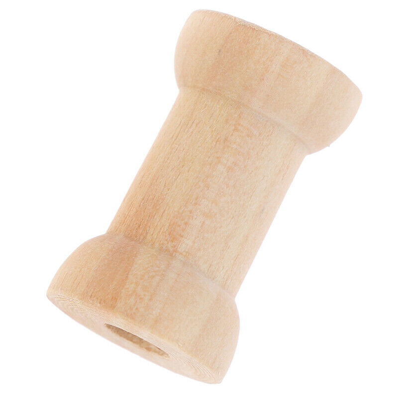 20Pcs/lot Empty Wooden Bobbin Spools Thread Wire  Needlework Crafts SewiDD