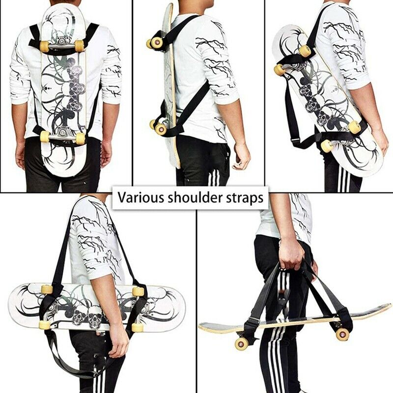 Skateboard Shoulders Carry Strap, Adjustable Longboard Shoulder Cer BackpackA1D9