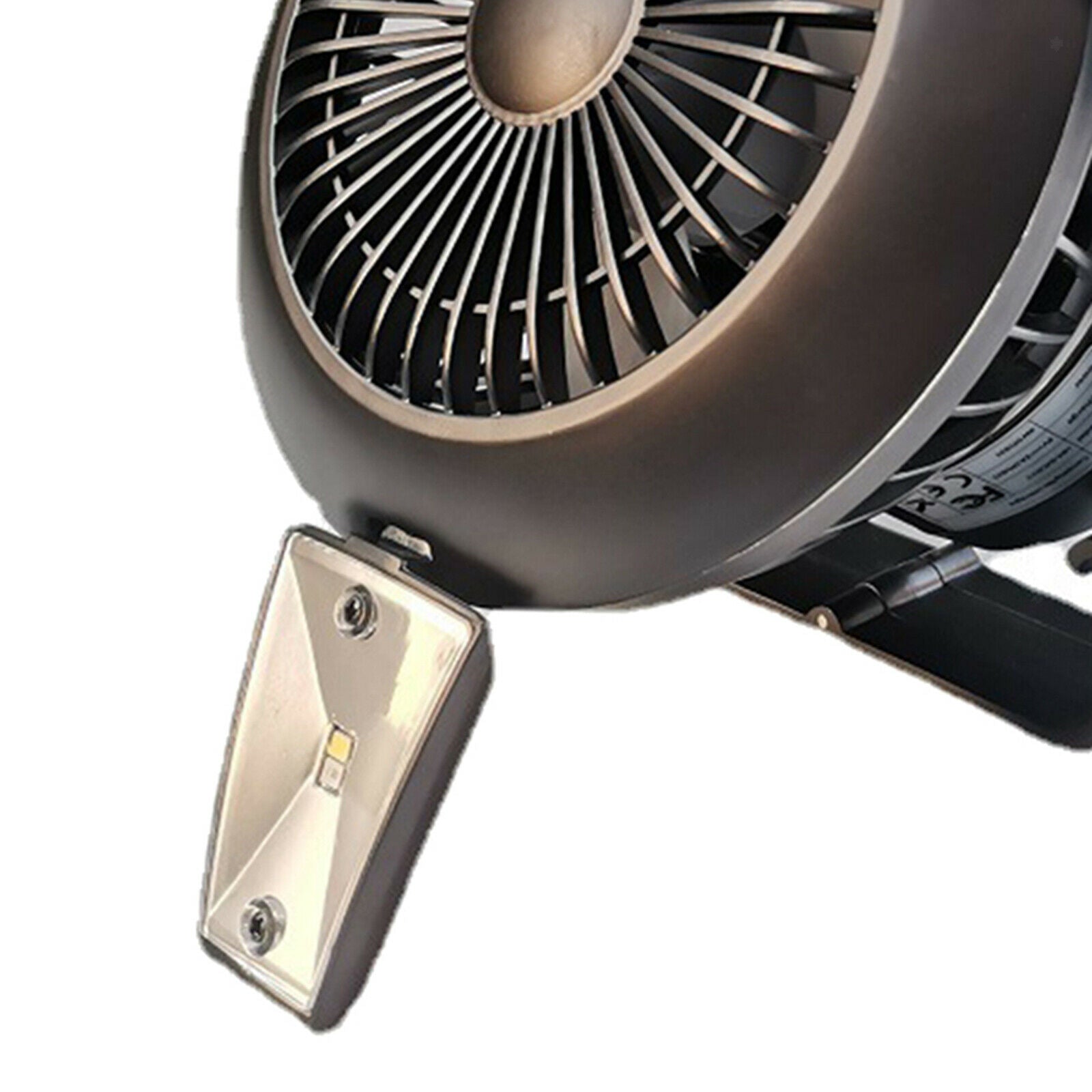 Camping Fan with LED Lights Solar Tent USB Fan for Home Desk Outages Lantern
