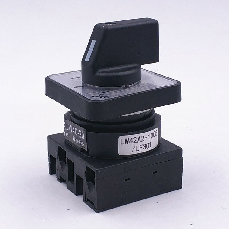 1PCS Universal Cam Switch AC 240V 10A 660V 20A 3 Position (1-2-3) 4 Terminal