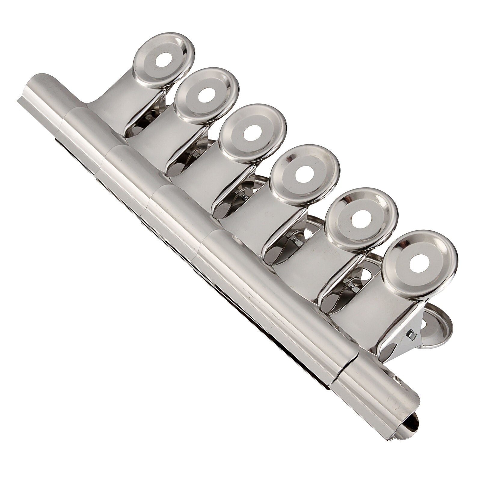 6Pc 38mm Stainless Steel Bulldog Clip Paper/Invoice/Closure Clip Home office Use